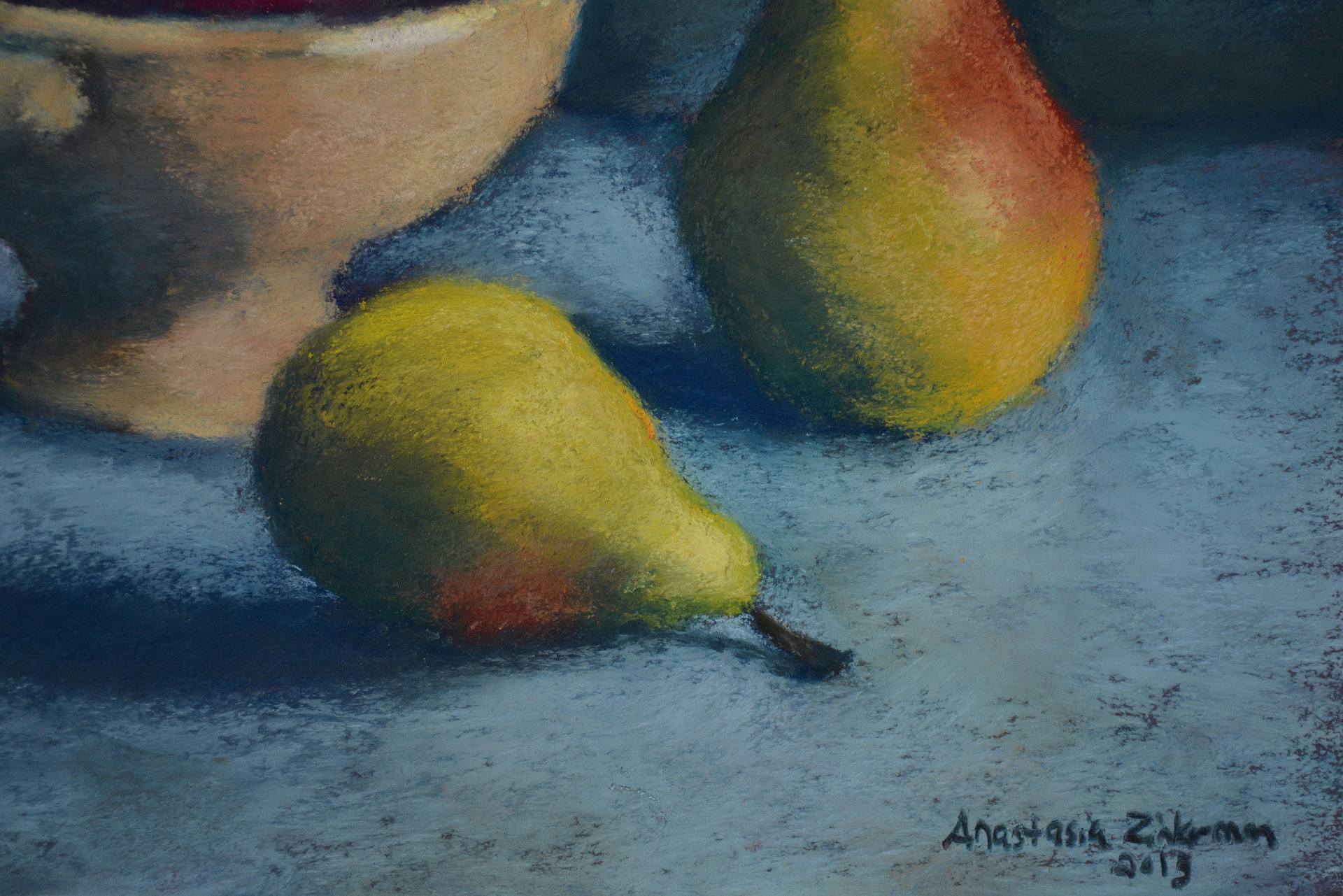 Still Life With Fruit, Pitcher, and Cup Painting by Anastasia Zinkerman