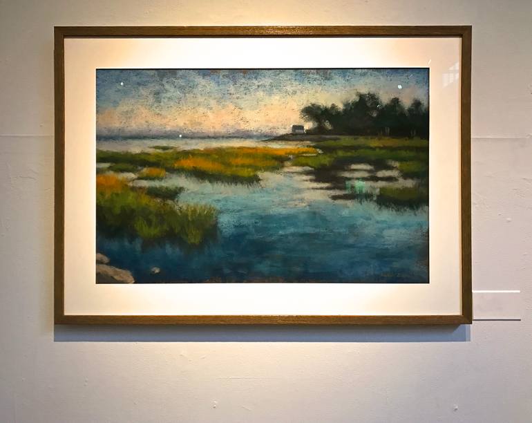 Original Impressionism Landscape Painting by Anastasia Zinkerman