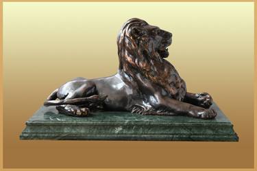 sculpture lion bronze marble beast animal thumb