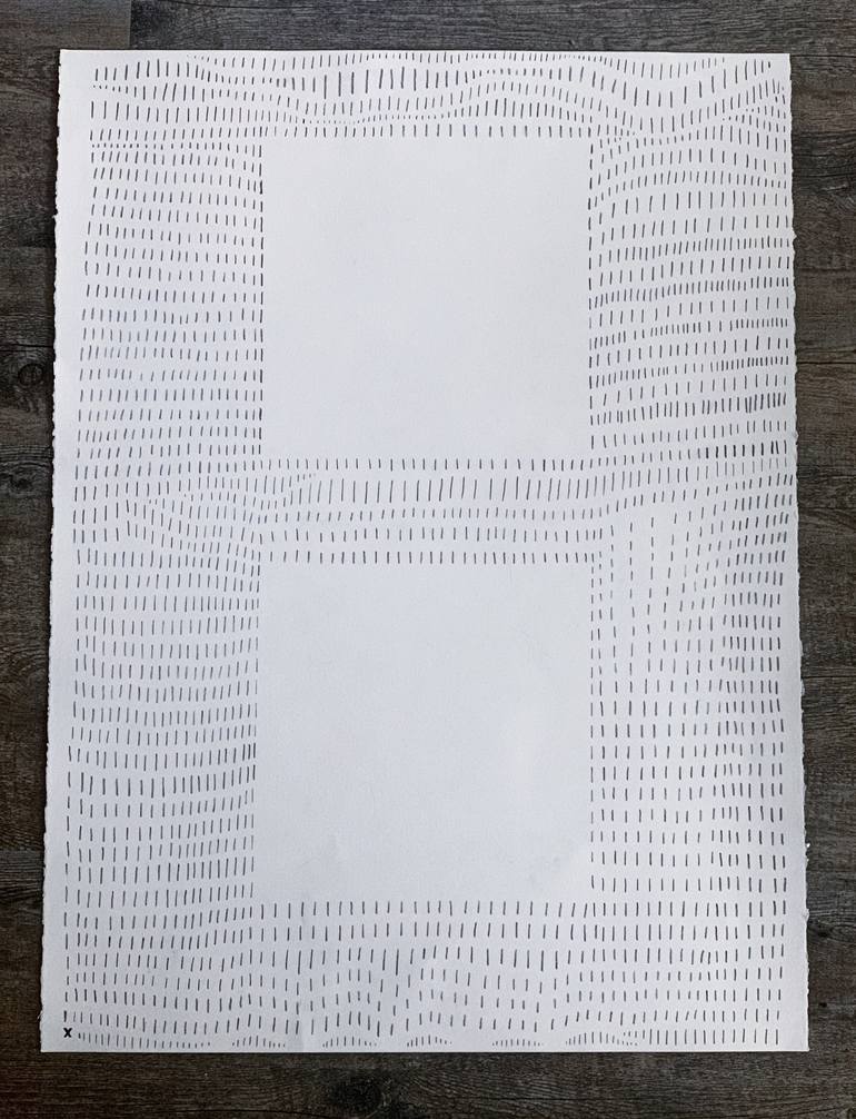 Original Minimalism Patterns Drawing by Russell Brxwn