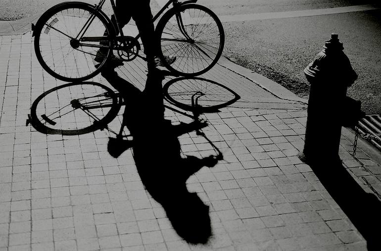 Bicycle Shadow Photography By Jack Carden Saatchi Art 8978