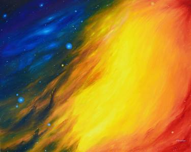 Original Outer Space Painting by Torrence Ramsundar