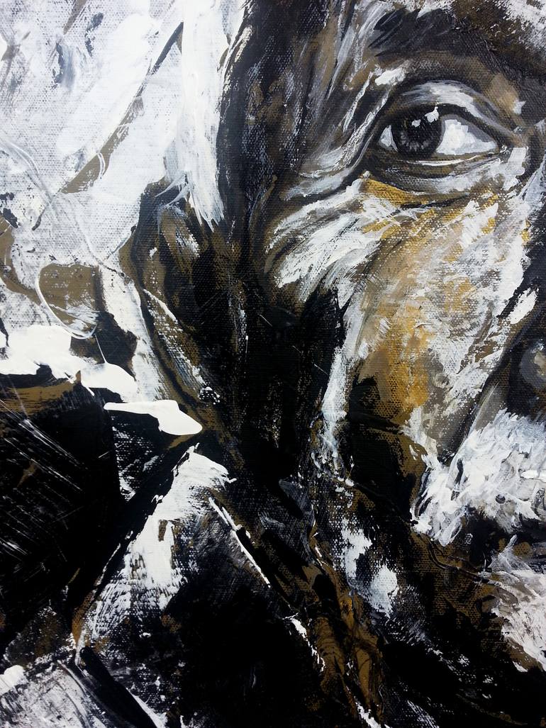 Original Impressionism People Painting by Burcu Akarcay