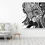 Art abstract Original Textured graphic 80x80 cm. Black White Abstract Gift Home Decor Contemporary Art