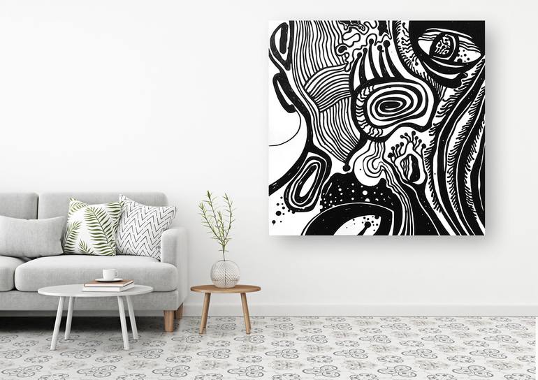 Original Conceptual Abstract Painting by Natasha Besson