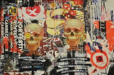 Original Expressionism Culture Collage by Robin Burger