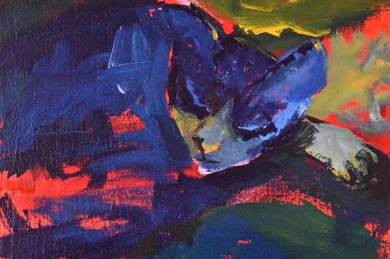 Original Fauvism Animal Painting by Marcela Gomez