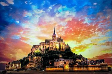 SUNSET AT SAINT MICHEL, FRANCE - Limited Edition 1 of 250 thumb