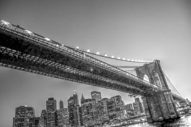 Brooklyn Bridge NYC - Night-time - Limited Edition 1 of 1 thumb