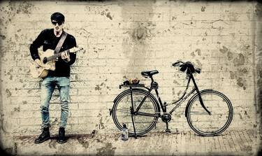 Amsterdam Biker Guitarist - Limited Edition of 10 thumb