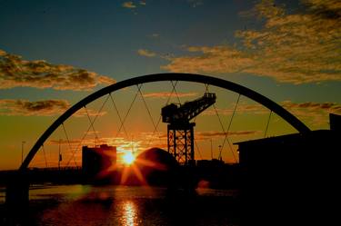 Squinty Bridge Sunset, Glasgow - Limited Edition of 10 thumb