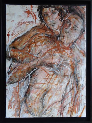 Print of Figurative Love Paintings by Isabelle Duret