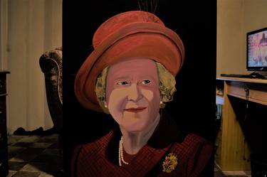 Queen Elizabeth II portrait painting thumb