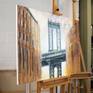 artwork side-view in studio