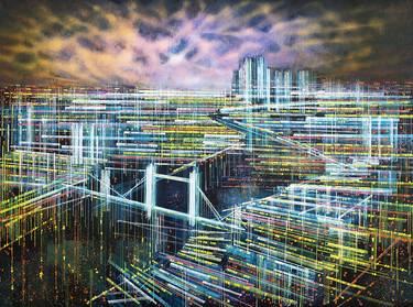 Original Impressionism Cities Paintings by Marc Todd