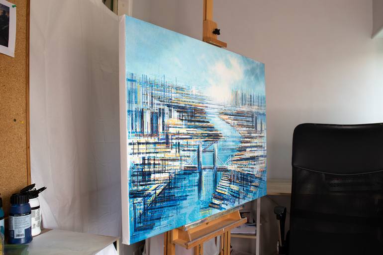 Original Impressionism Cities Painting by Marc Todd