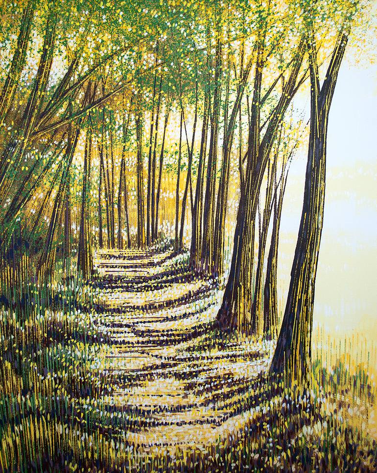 キングダム 1 Trees At Dusk Painting by Marc Todd | Saatchi Art India