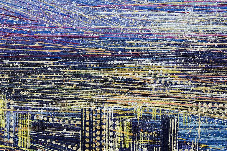 Original Expressionism Cities Painting by Marc Todd