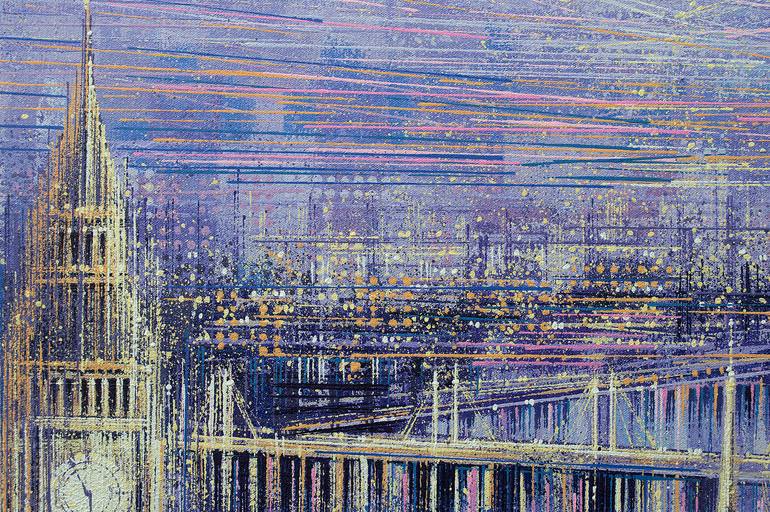 Original Expressionism Cities Painting by Marc Todd