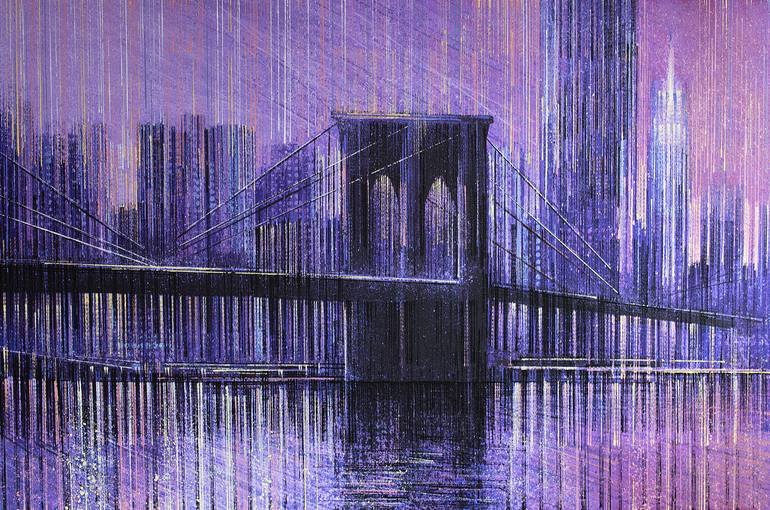 New York City - The Brooklyn Bridge Painting by Marc Todd | Saatchi Art
