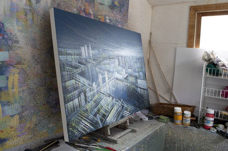 Original Impressionism Cities Painting by Marc Todd