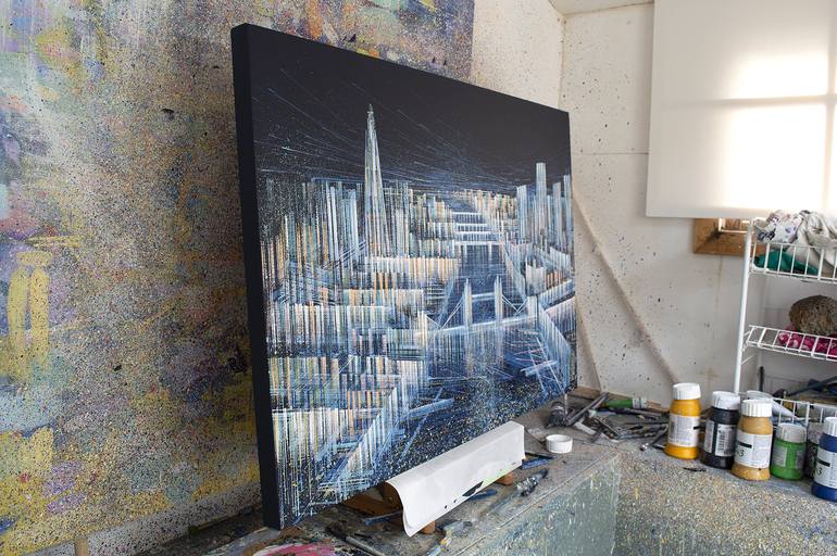 Original Impressionism Cities Painting by Marc Todd