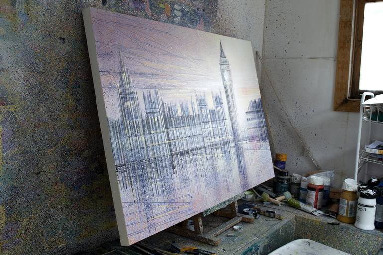 Original Cities Painting by Marc Todd