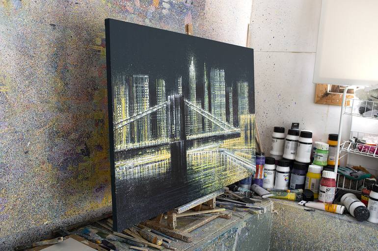 Original Impressionism Cities Painting by Marc Todd