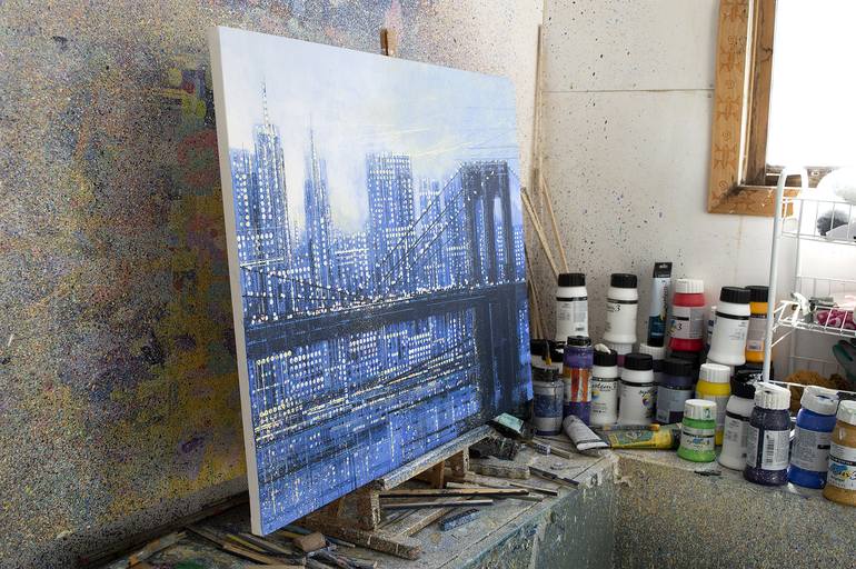 Original Impressionism Cities Painting by Marc Todd