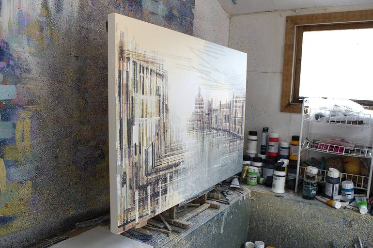 Original Impressionism Cities Painting by Marc Todd