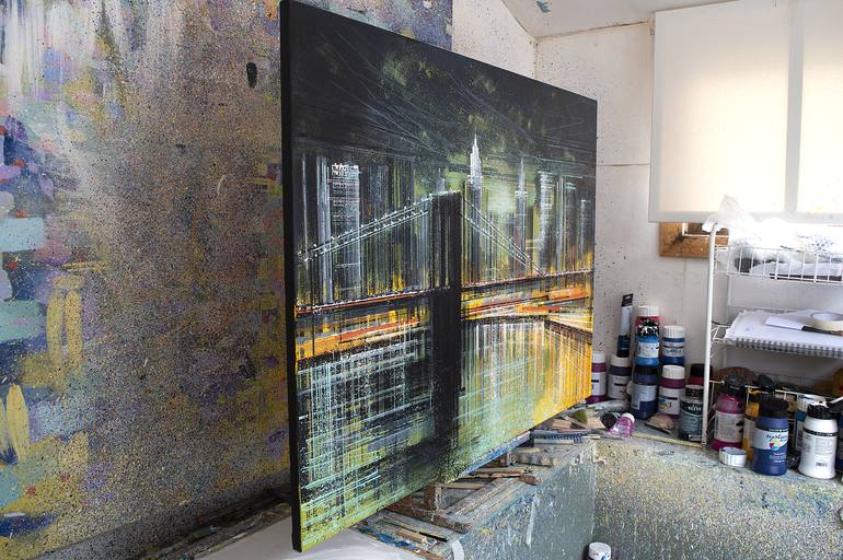 Original Impressionism Cities Painting by Marc Todd