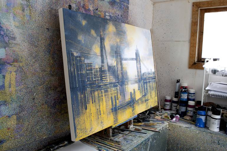 Original Impressionism Cities Painting by Marc Todd