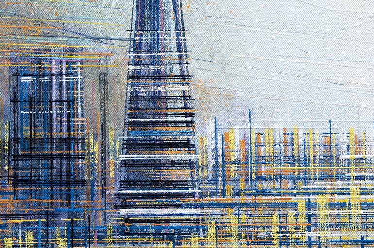 Original Expressionism Cities Painting by Marc Todd