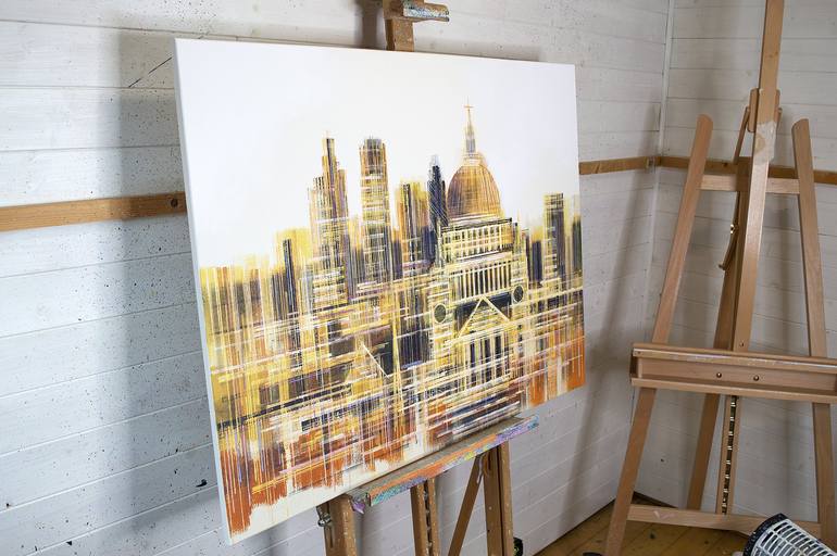 Original Modern Cities Painting by Marc Todd