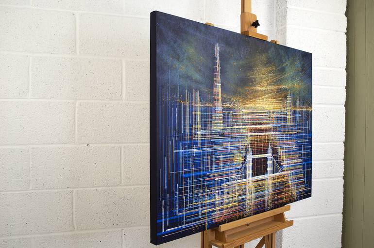 Original Expressionism Cities Painting by Marc Todd