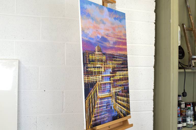 Original Impressionism Cities Painting by Marc Todd