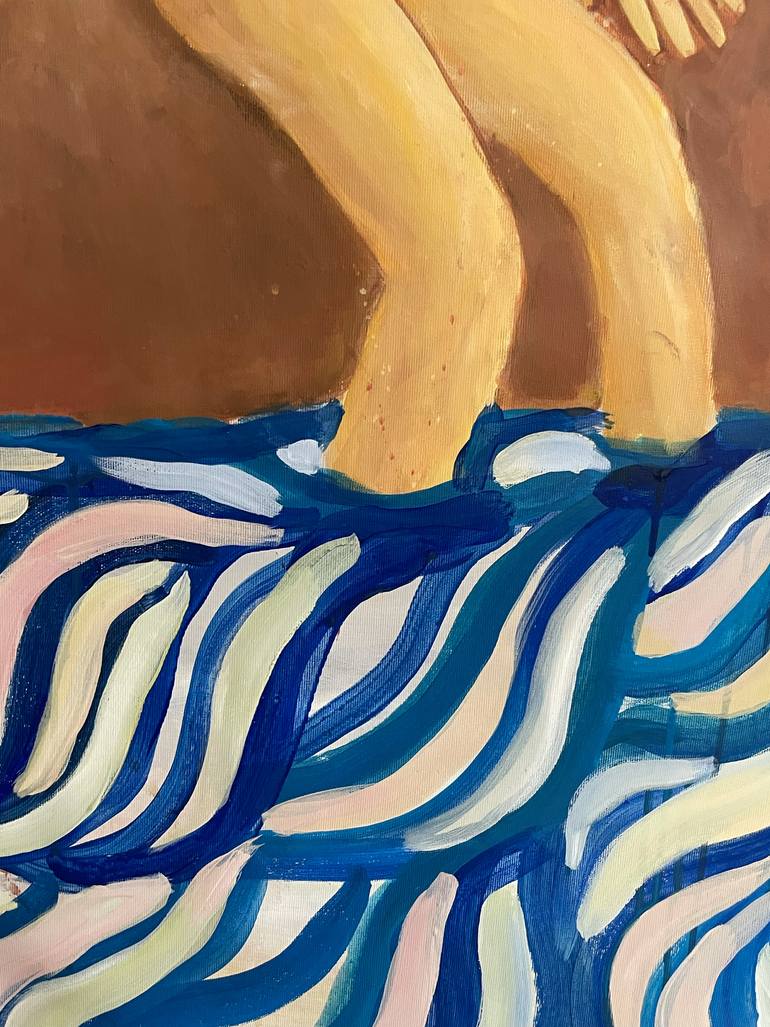 Original Contemporary Water Painting by Oksana Fedshychyn