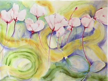 Original Impressionism Floral Paintings by TeeGee Story