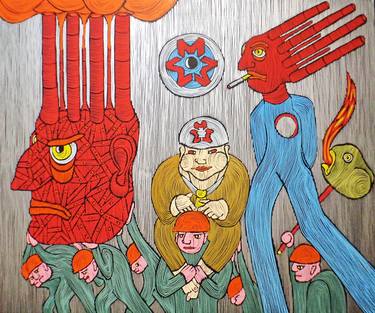 Print of Surrealism Political Paintings by Barbudaz Sh