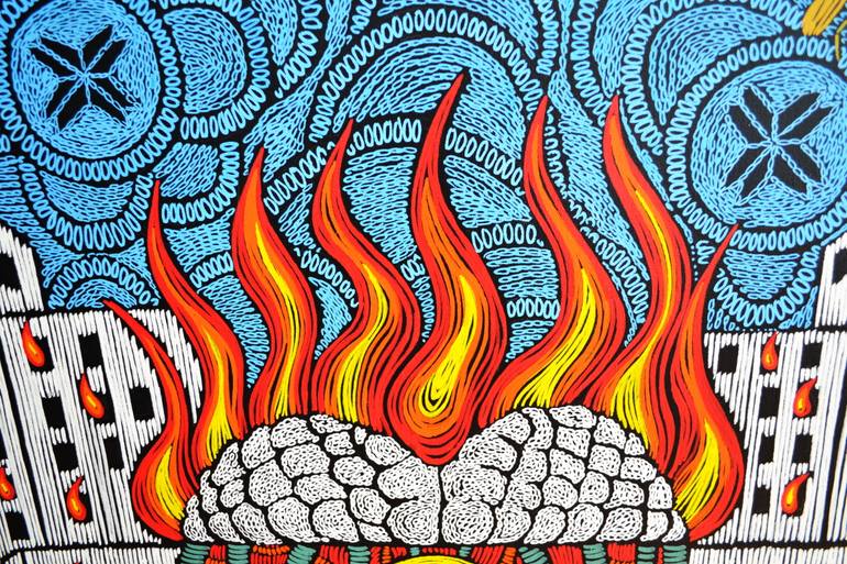 Original Expressionism Science/Technology Painting by Barbudaz Sh