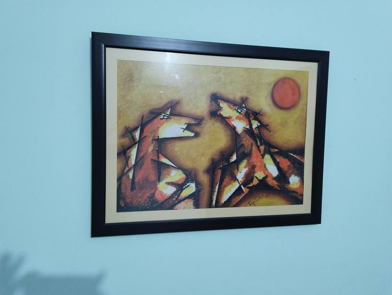 Original Cubism Abstract Painting by Priya Prakash