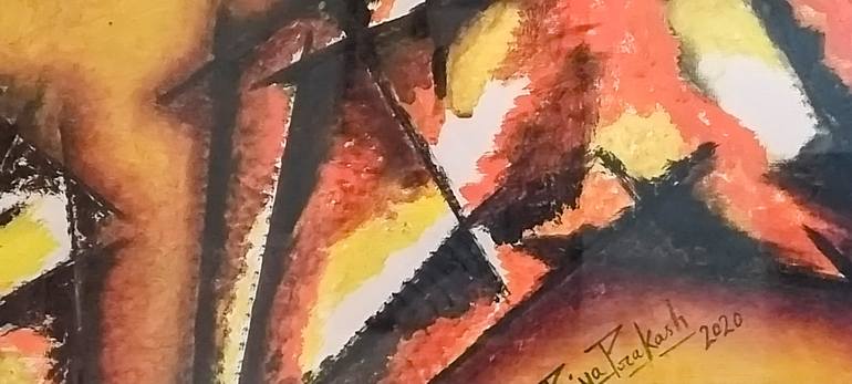 Original Cubism Abstract Painting by Priya Prakash Artworks