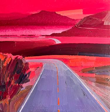 Original Art Deco Landscape Paintings by Katarzyna Zielska