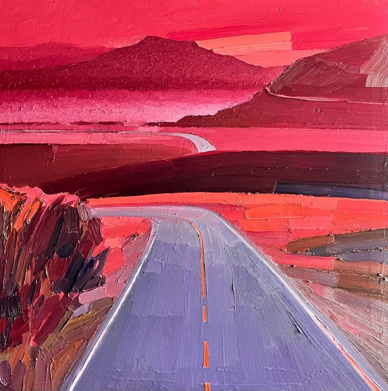 Original Art Deco Landscape Paintings by Kasia Zielska