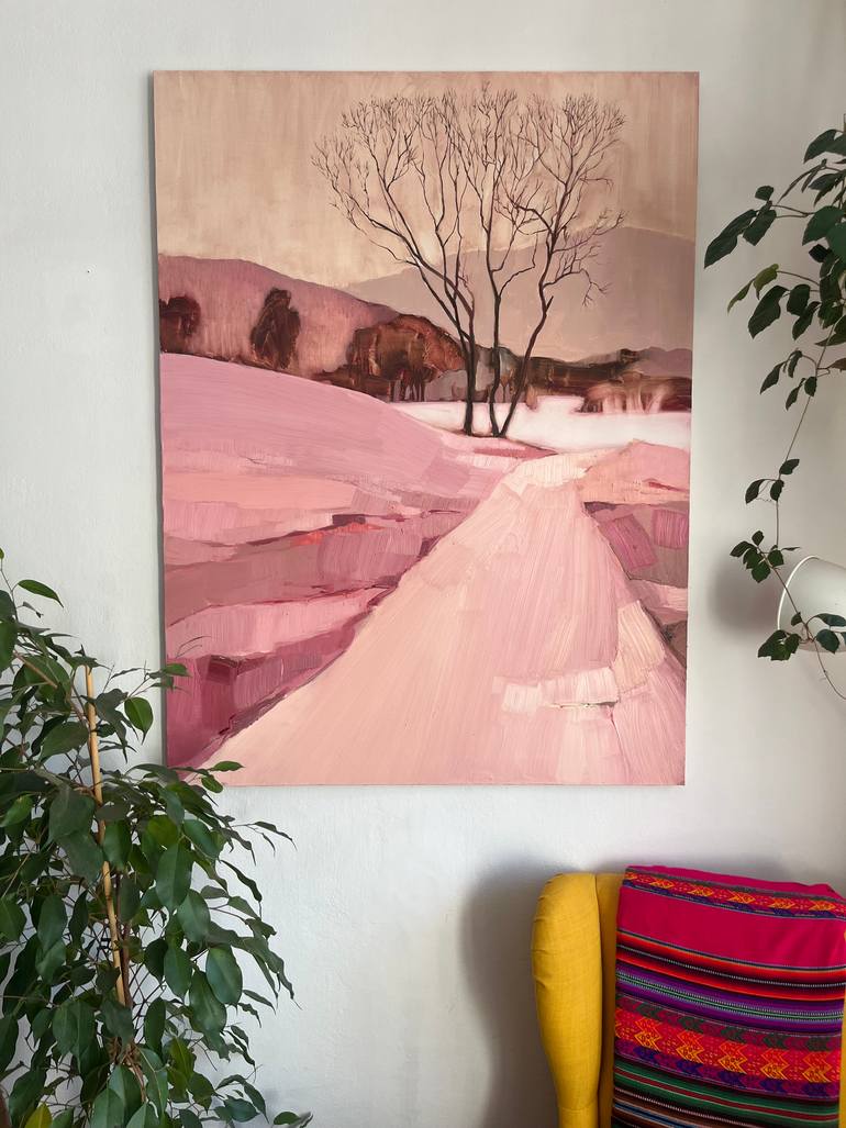 Original Abstract Landscape Painting by Kasia Zielska