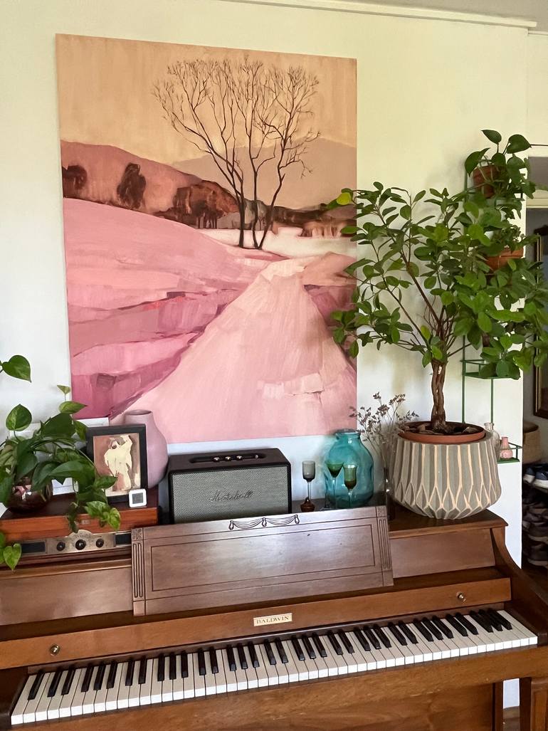 Original Abstract Landscape Painting by Kasia Zielska