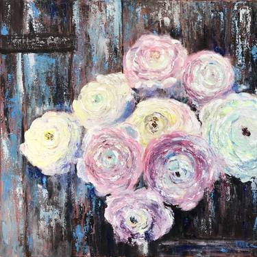 Original Abstract Floral Paintings by Maryna Shashkina