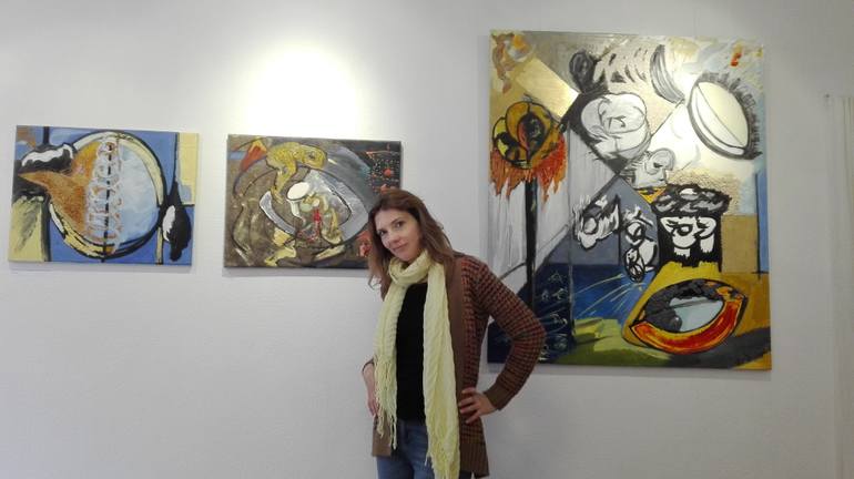 Original Abstract Expressionism Abstract Painting by Sabina WoźNica