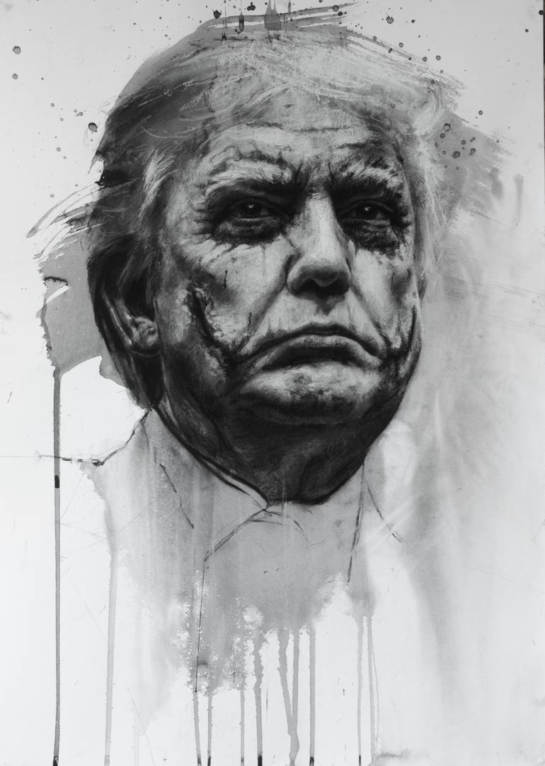Why so serious? Drawing by Daniel Cooke Saatchi Art