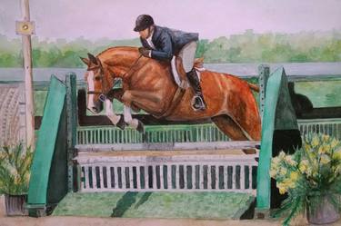 Original Horse Painting by Denise Beaulieu